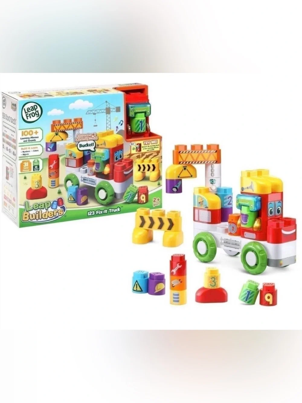 LeapFrog LeapBuilders 123 Fix-It Truck, Multicolor